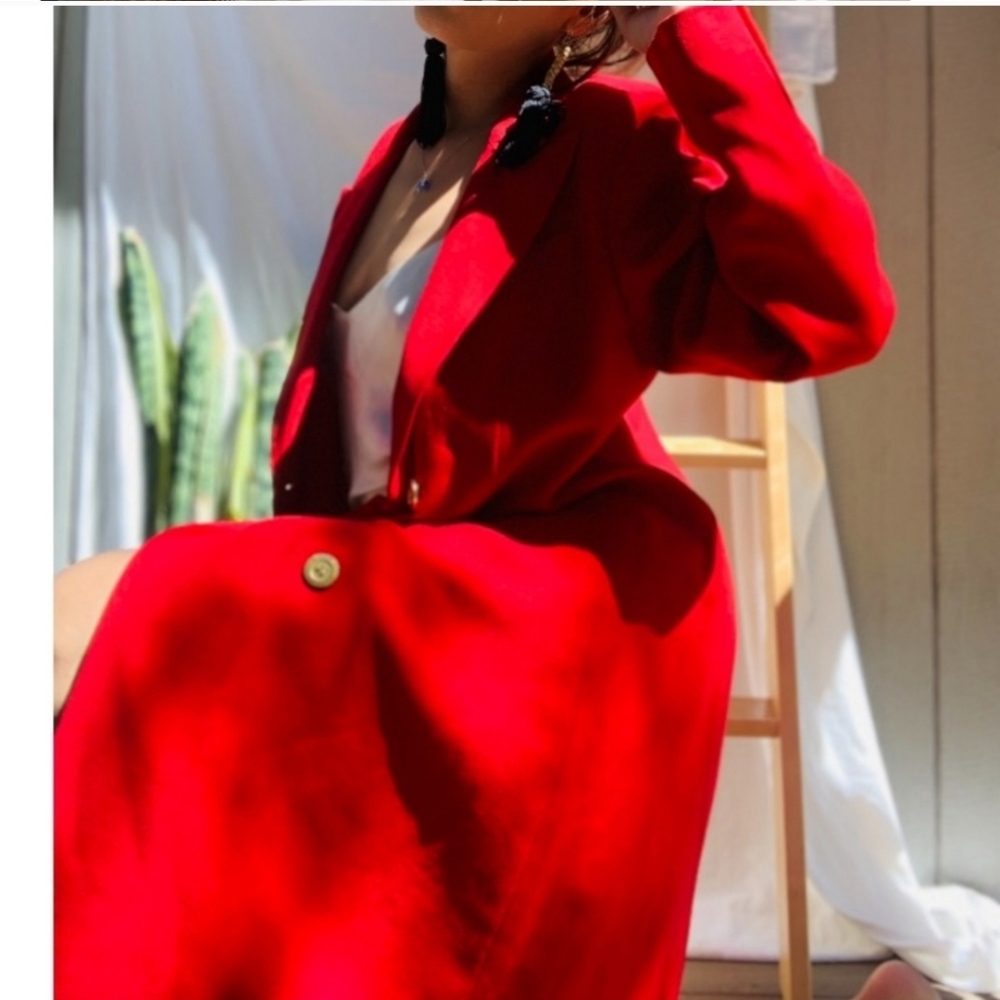 VTG 90s Harve Benard Longline Blazer Jacket - Picture 5 of 9